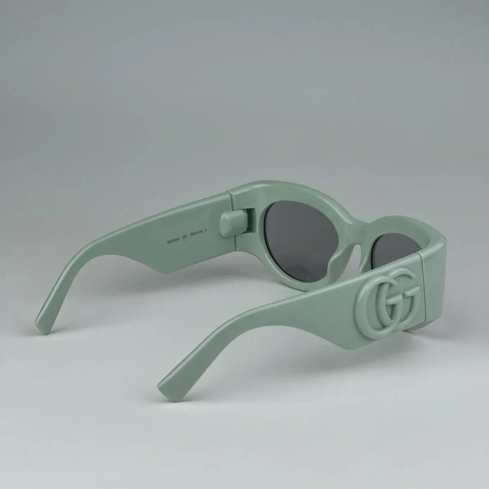 Gucci GG1544S 003 BRAND NEW Sunglasses Green Grey Unisex Oval